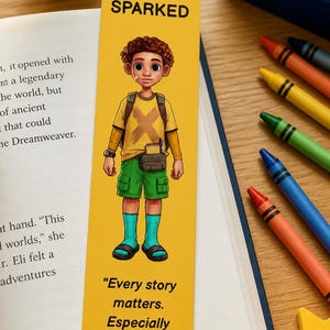 SPARKED komplett bokmärkesset | Alla 6 karaktärer | Digitalt nedladdningspaket