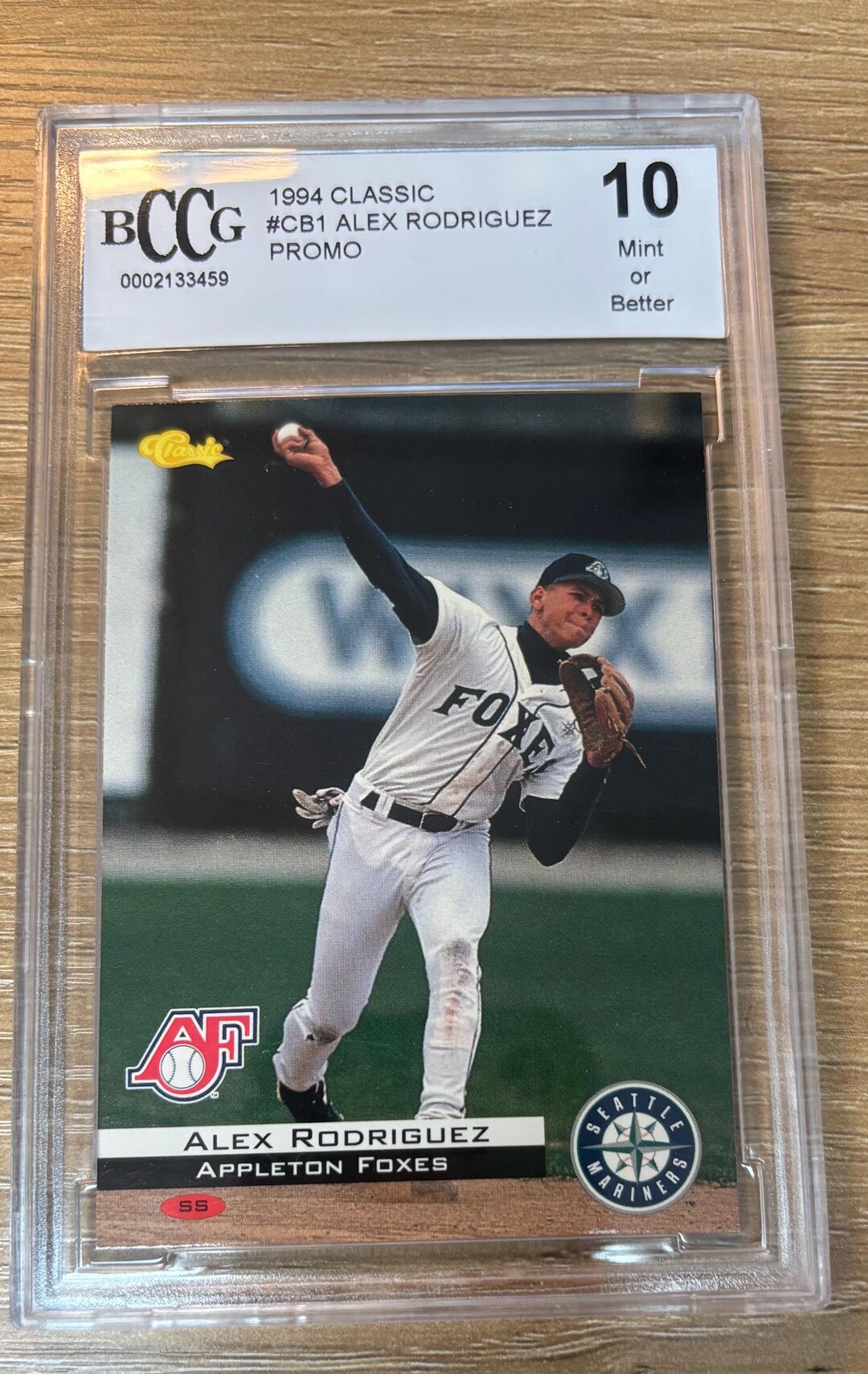 Bccg Label Back 1994 Alex Rodriguez Classic Promo - Certified 10 Mint by BCCG - Etsy