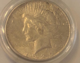 1925 P Peace Silver Dollar - Key Date - AU Lot #1093 - Etsy