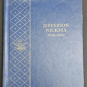 Jefferson Nickel Set Complete 1938-1964 Library Coins Album Incl. Silver Wartime Nickels BU ! image 11