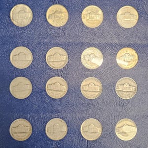 Jefferson Nickel Set Complete 1938-1964 Library Coins Album Incl. Silver Wartime Nickels BU ! image 4
