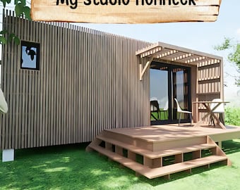 Plany domków 14x20 | Projekt małego domu | Plan piętra małego domu w formacie PDF | Projekt budowy mikrodomu DIY