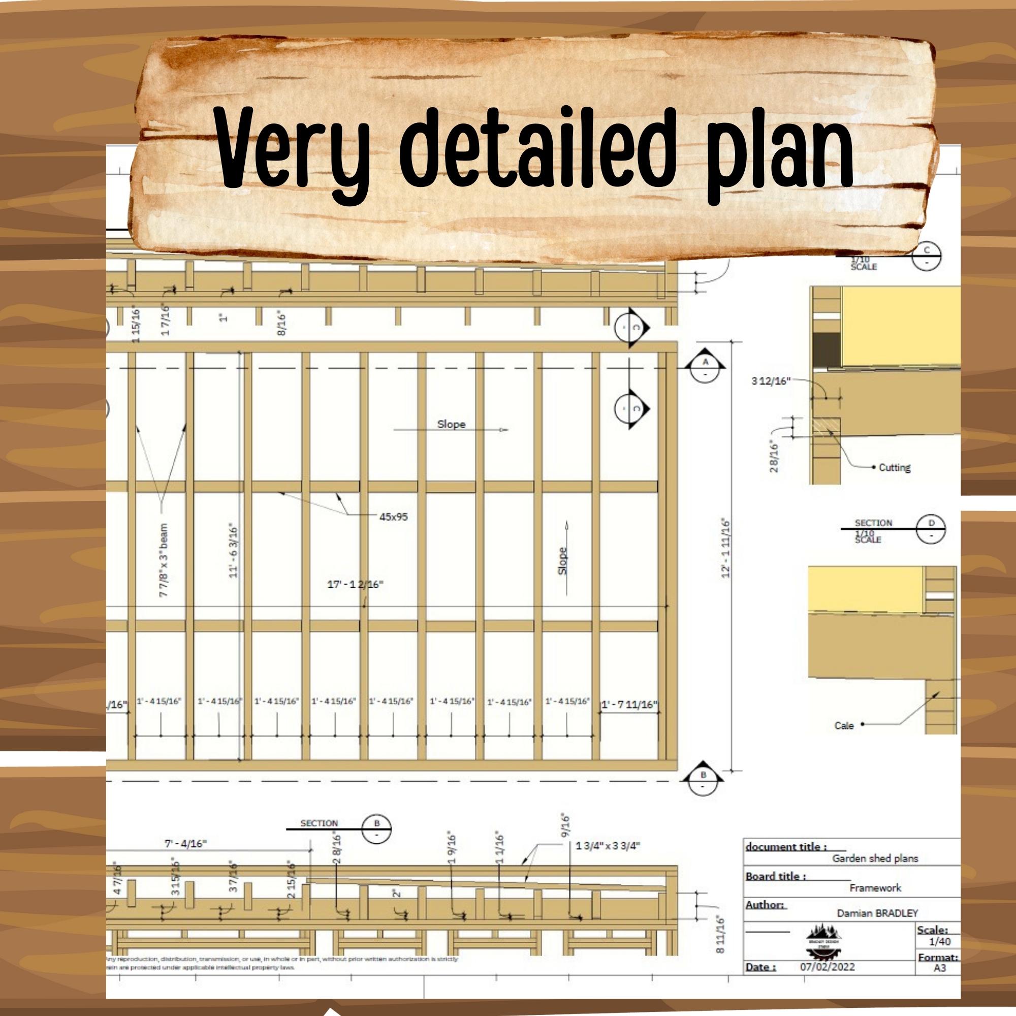 Workshop Garden Shed Plan | DIY Building Blueprint | Modern Outdoor