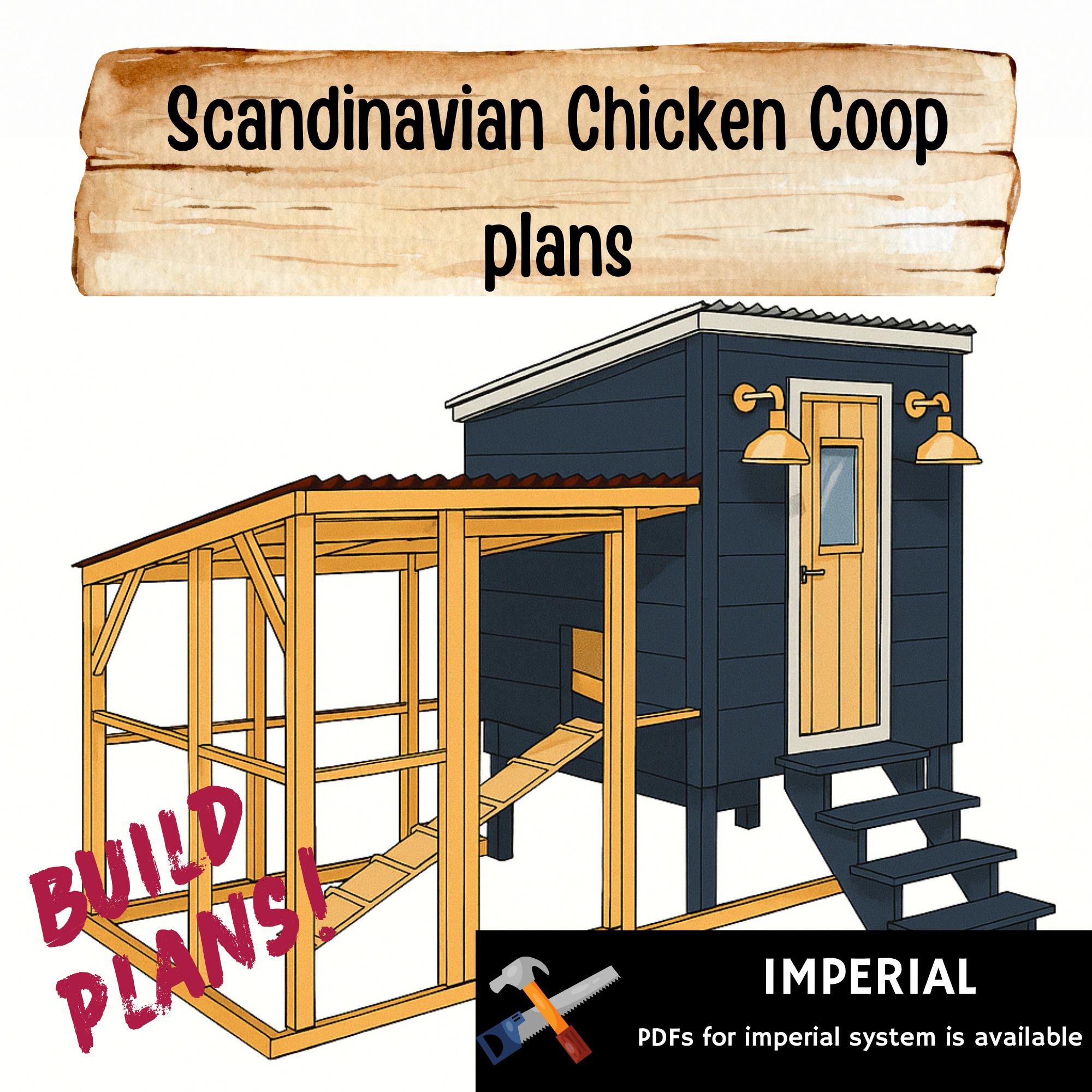 DIY Chicken Coop Plans – Large Walk-in Hen House for 6-10 Chicken ...