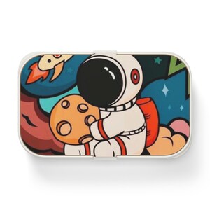 Lonchera bento con astronauta colorido: recipiente divertido para preparar comidas, lonchera escolar, lonchera para niños, lonchera ecológica, [...]