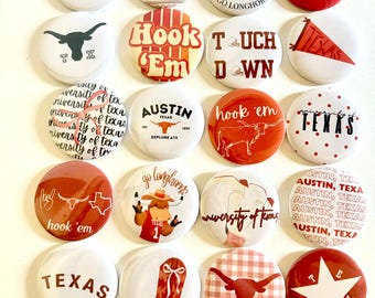 University of Texas Buttons