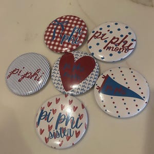 Custom Sorority  Buttons