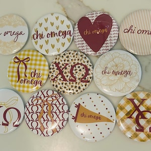 Custom Sorority  Buttons