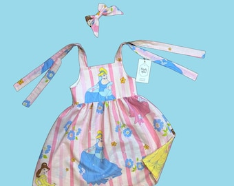2/3T Disney Princess Dress made from VINTAGE 90's fabric, Cinderella