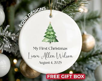 Baby Boy Ornament, Custom Baby Boy Christmas Ornament Personalized Baby Boy Keepsake Baby Boy First Christmas Ornament for Baby Boy Ornament