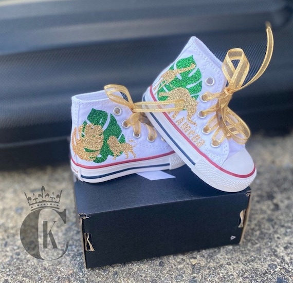 Custom Glitter Wild Safari CONVERSE 