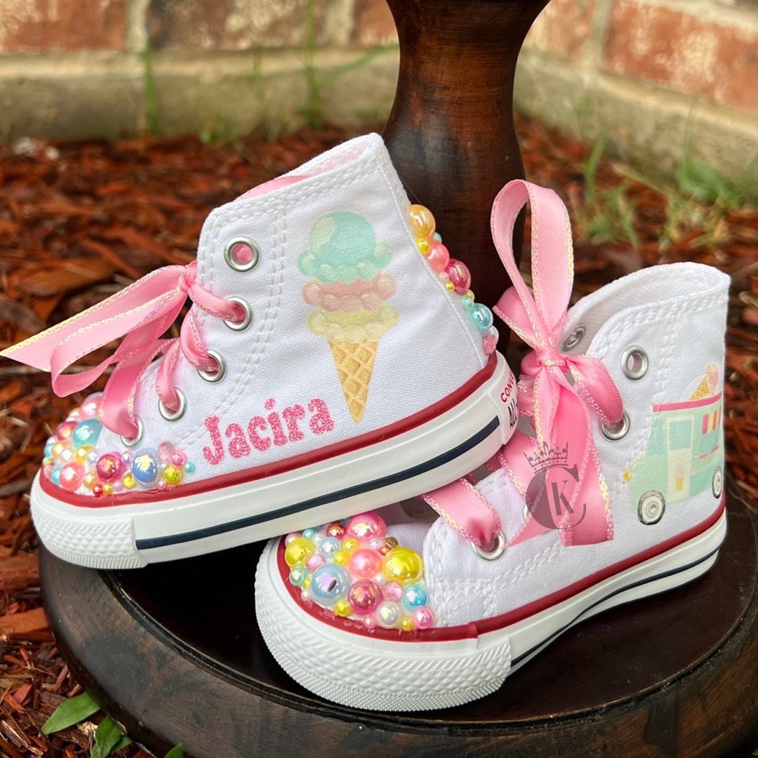 Converse, Shoes, Custom Louis Vuitton X Panda Infant Converse Sz 3