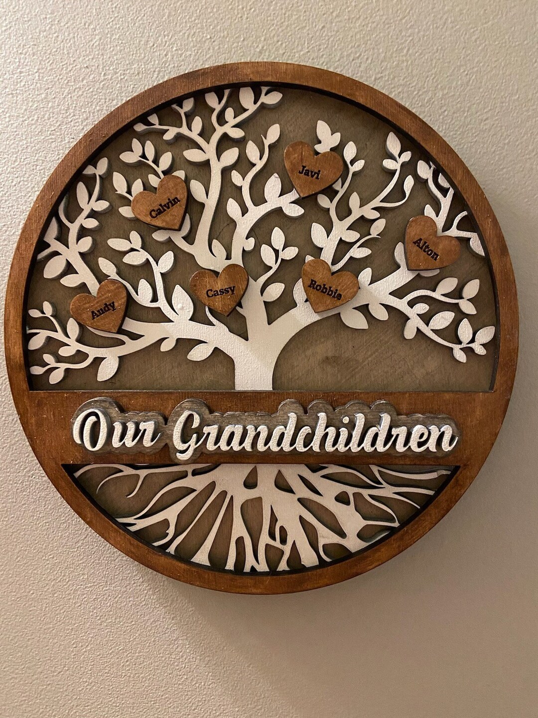 Layered Family Tree Cut File for Laser Engraving, Cricut, Glowforge ...