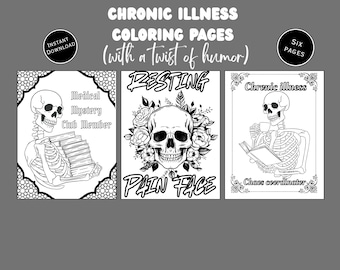 Rest In Stücken | Chronische Krankheit Humor | PDF Download (6er-Set)