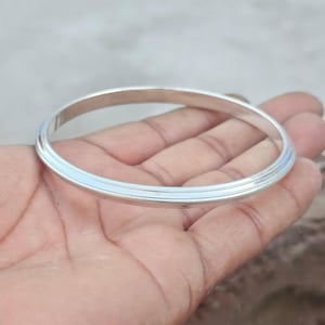 925er Sterling Silber Kada Armreif: Sikh Armreif, Singh Kaur Khalsa