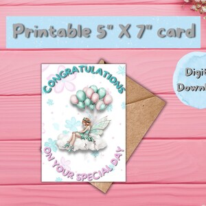 Kindergeburtstagskarte Geschenkkarte für Kinder druckbare Geburtstagskarte für Kinder Geburtstagskarte für Kindergeburtstagsgeschenk