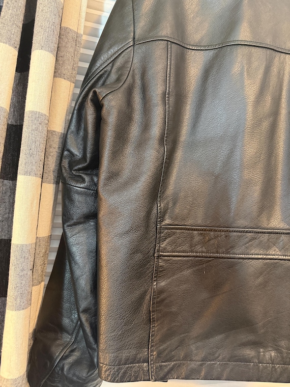 Vintage 90s Wilsons Leather Jacket – Genuine Men's Leather Coat