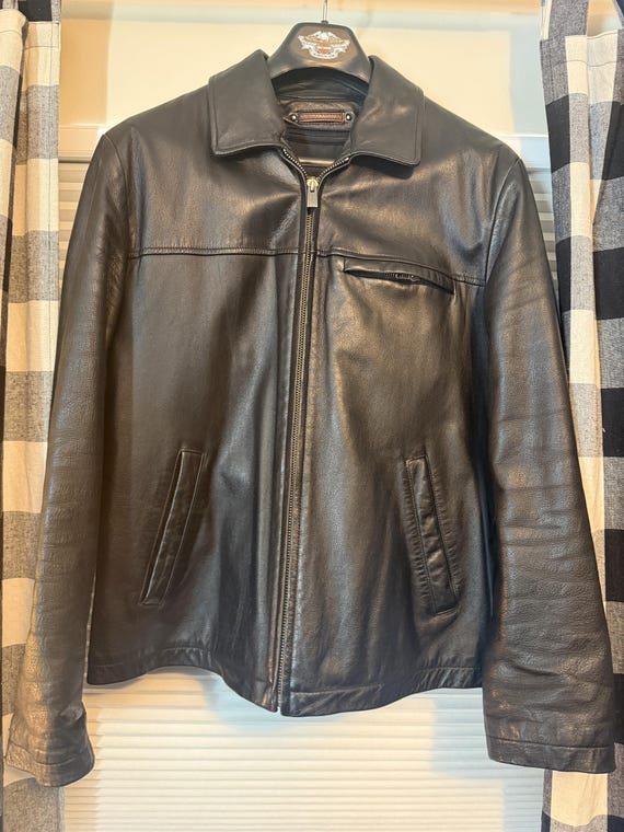 Vintage 90s Wilsons Leather Jacket – Genuine Men's Leather Coat