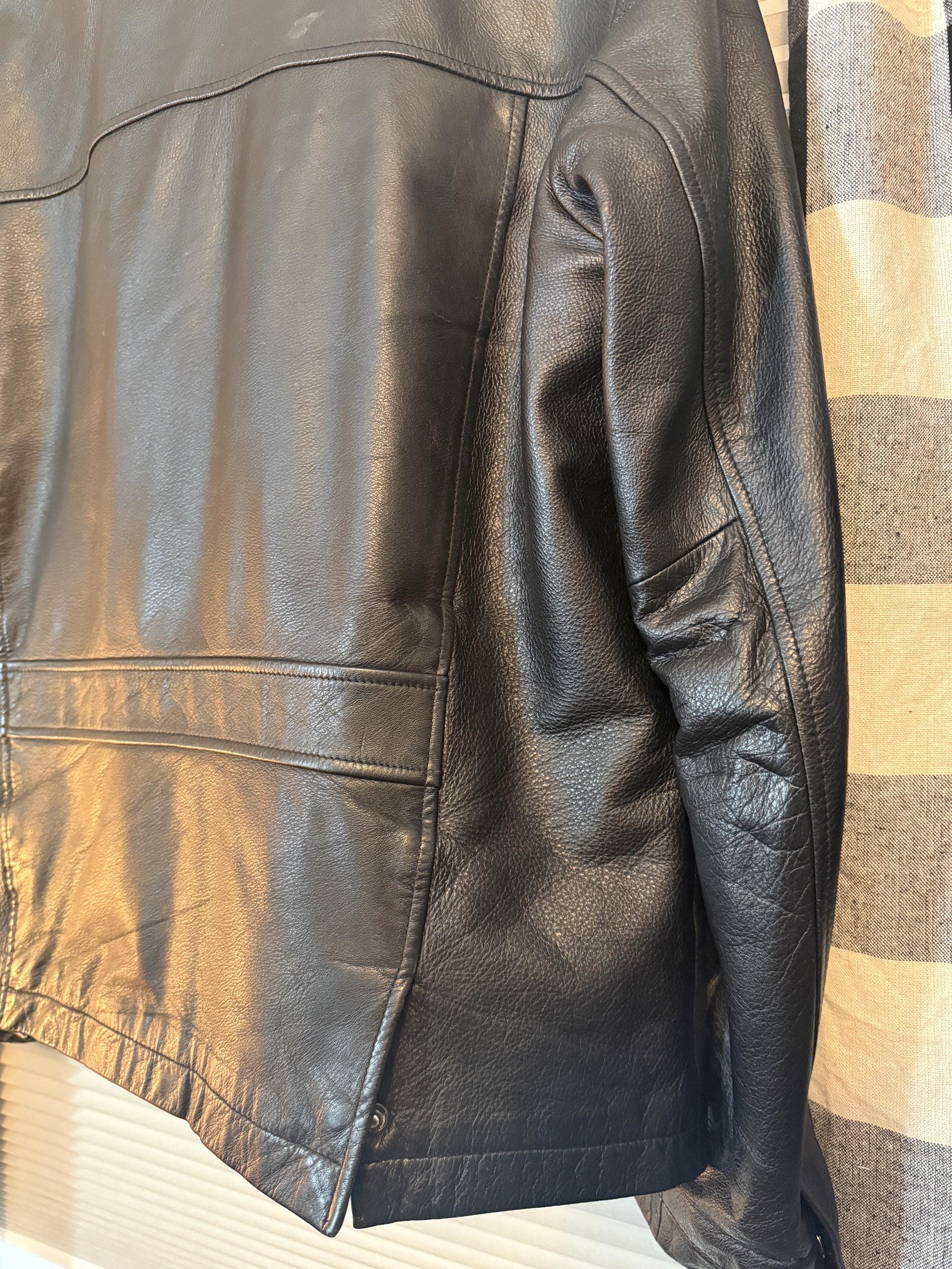 Vintage 90s Wilsons Leather Jacket – Genuine Men's Leather Coat