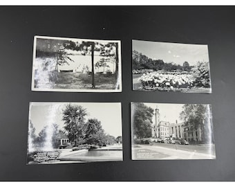 RPPC Real Photo Postcards Wisconsin Lot Of 4 Vintage Black & White Unused Scenic Views