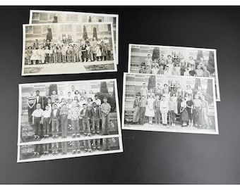 Vintage 1959 Thatcher School Class Photos Lot Of 7 - Group Shots Black & White Prints