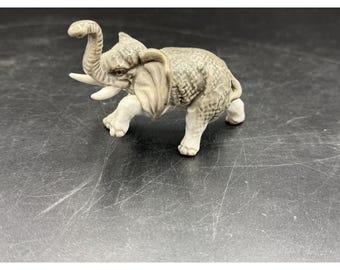 Vintage Kyoto Japan Ceramic Elephant Figurine