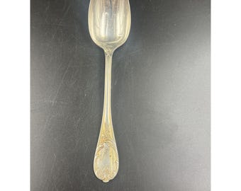 Cristofle France Marly Silverplate Serving Spoon Ornate Design Vintage Collectible