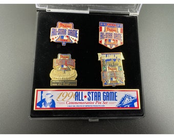 1996 All Star Game Commemorative Pin Set 4 MLB Pins