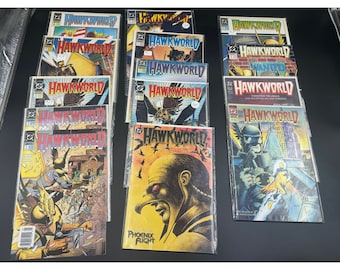 14 NEW DC Comic Books Hawkworld 1990's