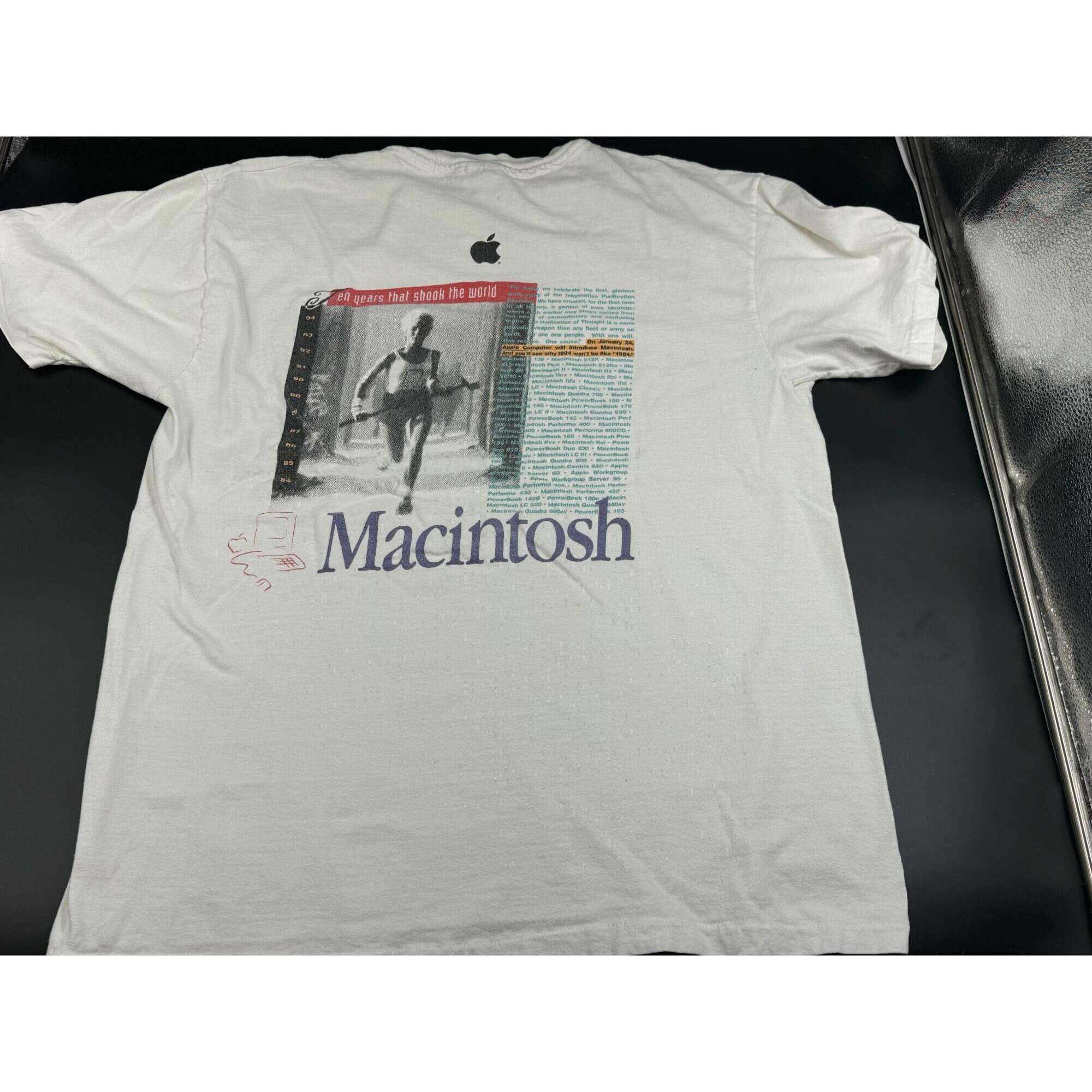 1994 Apple Macintosh L T Shirt Ten Years That Shook World Runner 