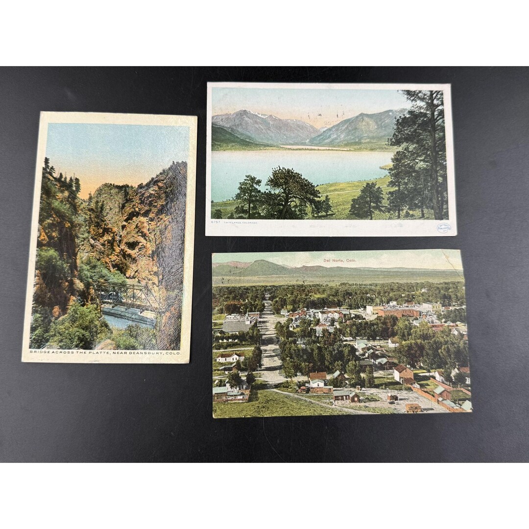 Vintage Colorado Postcards 1908-1911 Lot of 3 Scenic Views Postmarks ...