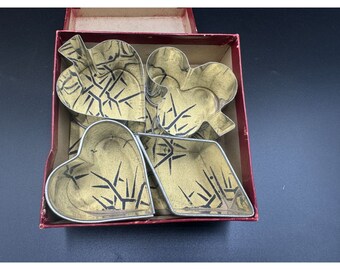 Antique Savory Ware Card Suits Cookie Cutters Spades Hearts Clubs Diamonds