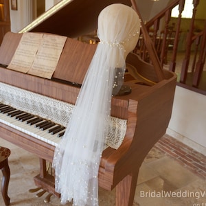 Ivory Beaded Juliet Cap Wedding Veil: Vintage Sequins Lace