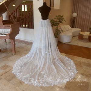 Detachable Shiny Lace Wedding Train,Embroidery Sequins Tulle Overskirt For Wedding Dress,Separate Overskirts For Bride