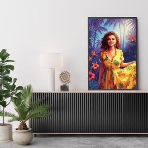 Impression d&#39;art mural Selena Gomez | Poster esthétique de célébrité | Décoration de chambre pop star | Oeuvre d&#39;art d&#39;icône de musique | cadeau pour elle | Cadeau pour lui