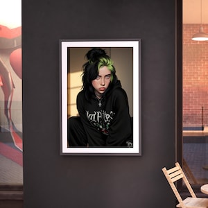 Billie Eilish Poster Wall Art | Digital Download | Printable Wall Art | Music Album Pop Art Decor | Gift For Her | Gift For Him