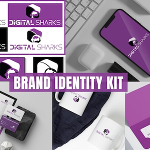 Custom Logo Design & Brand Kit: Editable Canva Templates