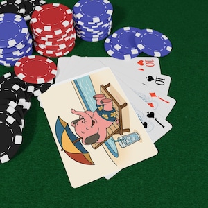 Cartas de baralho personalizadas Pinky's Game Night com arte original