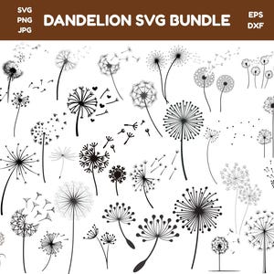 Dandelion Svg Bundle, Dandelion Svg, Dandelion Png, Blow Me Svg, Just Breathe Svg, Dandelion Blowing Svg, Kindness Svg, Dandelion Cut File