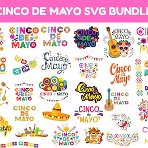Mexico SVG, Cinco de Mayo Svg bundle, Cinco de mayo Clipart, Sombrero, Mexican Svg, Cinco de Mayo PNG, Tacos, Taco Tuesday, Fiesta clipart