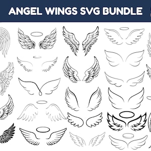 Angel Wings Svg| Angel Wings Png| Angel wings Clipart| Angel In Heaven Svg| Angel wings Cut Files| Svg Files For Cricut| Angel wing