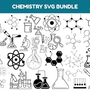 Chemistry SVG Bundle, Chemistry PNG Bundle, Chemistry Clipart, Chemistry SVG Cut Files for Cricut, Science Svg, Test Tube Chemical Svg