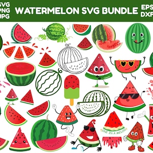 Watermelon Svg, Watermelon Svg Bundle, Watermelon Png, Watermelon Slice Svg, One in a Melon Svg, Sweet Summertime Svg, Digital Cricut File
