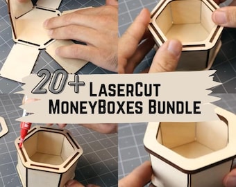 Target Piggy Bank Laser Cut File Set (20+) (SVG, PDF, DXF)