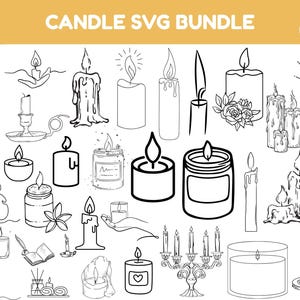 Candle SVG Bundle, Candle dxf, Candle png, Candle eps, Candle vector, Candle cut files, Owl svg, Candles svg, Birthday candle svg