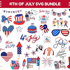 4th of July SVG Bundle: 100+ Patriotic Designs (Digital Download)