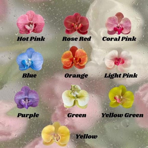 Pierced Orchid Keychain - Gold and Silver Hardware - Etsy