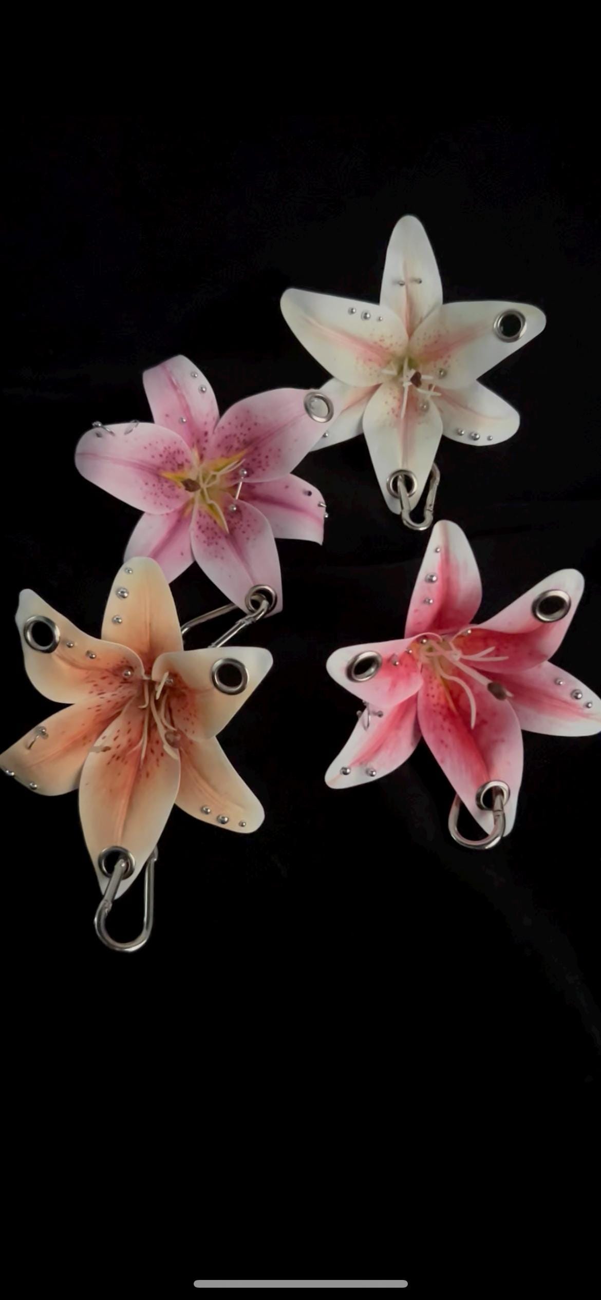 Custom Pierced Lilies - Etsy