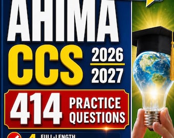 AHIMA CCS Exam Preparation 2026,414 Practice Questions,Certified Coding Specialist Certification Study Guide