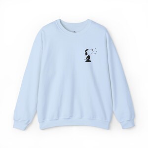 Snoopy Love Sweatshirt, Cozy Crewneck, Cute Gift for Dog Lovers, Perfect for Casual Days, Valentine's Day Gift Ideas, Unisex Fashion